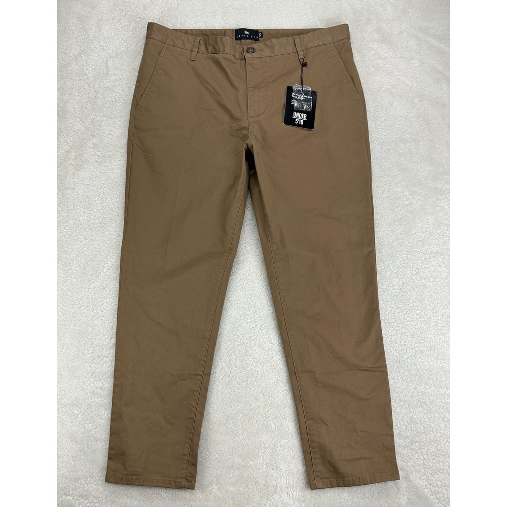 NWT Under 510 Chino Pants Mens 34x26 Almond Core Stretch Straight Leg Flat Front